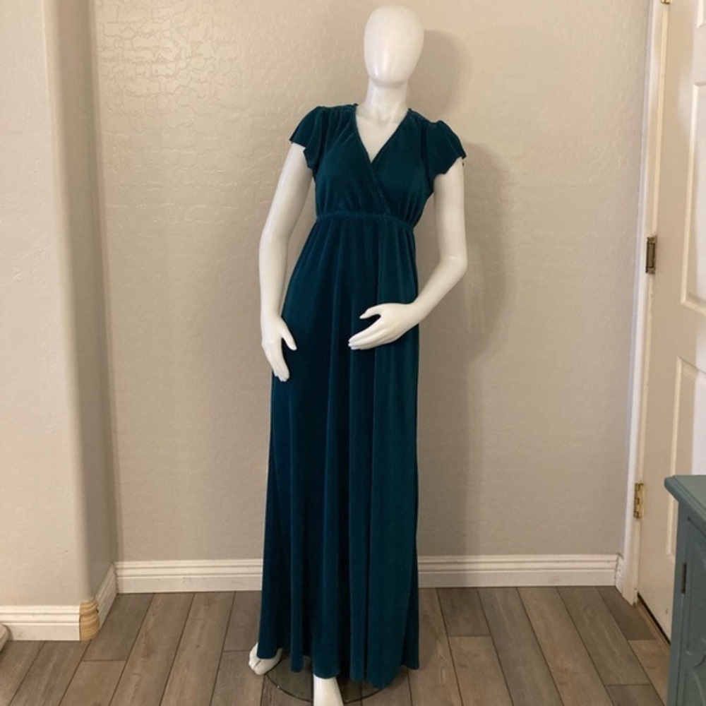 Baltic Born Emerald Green Pleated Dress Size Small
